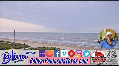 Crystal Beach, Texas Morning View and Weather - YouTube