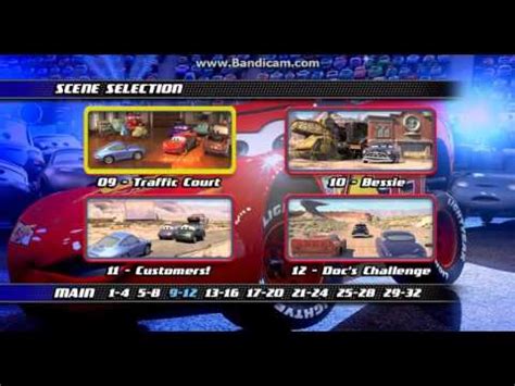 Cars 1 Dvd Menu Hq Youtube