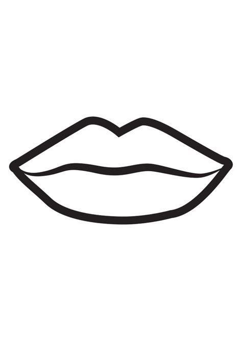 Lips Outline Free SVG File - SVG Heart | Lip outline, Outline images, Lips printable