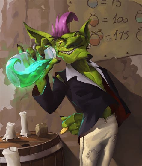 Goblin Merchant, Botos Vlad | Warcraft art, Dungeons and dragons ...