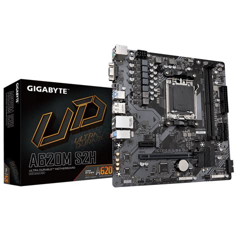 Placa Mãe Gigabyte A620M S2H, Chipset B620, AMD AM5, MATX, DDR5