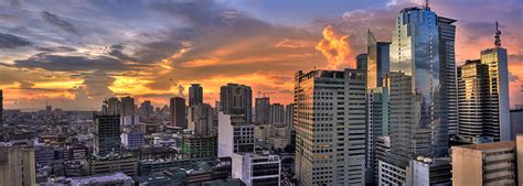 Wallpaper Philippines Evening Cities Clouds Building