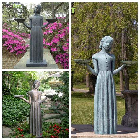 Garden Bird Girl Statue For Sale In The Savannah Georgia OAB-BG3 ...