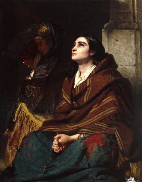 A woman praying by John Phillip Wall Art