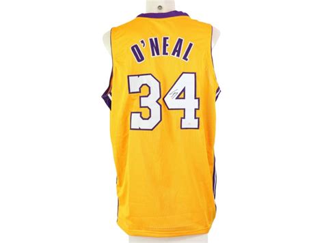 Los Angeles Lakers Official Jersey Signed by Shaquille O'Neal ...