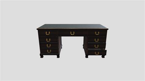 Antique Style - Office Desk - Download Free 3D model by ClintonAbbott.Art [8d5be12] - Sketchfab