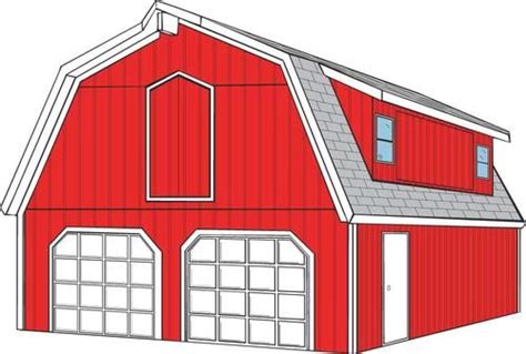 Gambrel roof garage, Gambrel roof, Gambrel barn