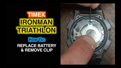 Timex ironman triathlon watch battery replacement