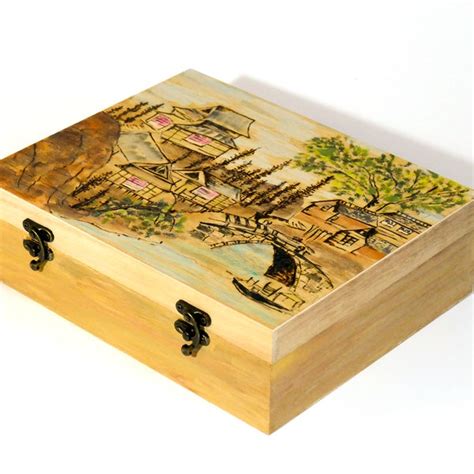 Wooden Tea Box - Etsy