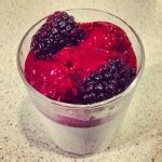 Panna Cotta with Blackberry Compote