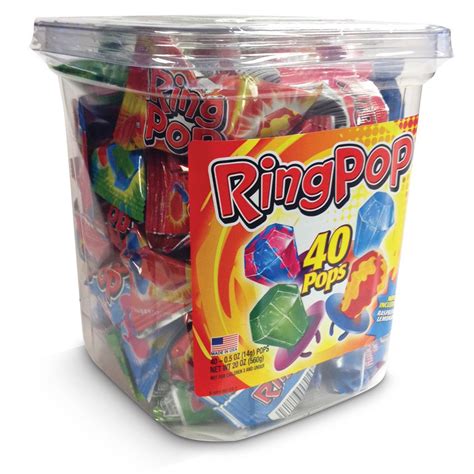 TOPPS ORIGINAL RING POP. Assorted flavors. Individually wrapped. (40 pcs per display unit ...