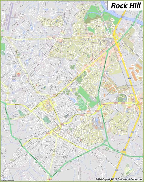 Rock Hill Map | South Carolina, U.S. | Maps of Rock Hill