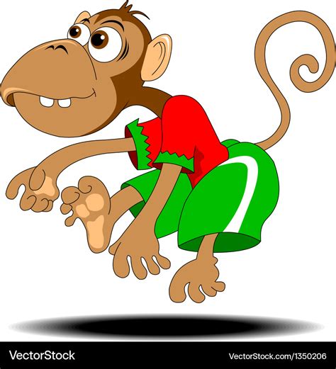 Dancing monkey Royalty Free Vector Image - VectorStock