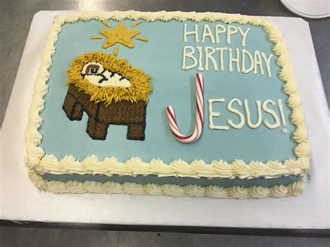 Happy Birthday Jesus Sheet Cake