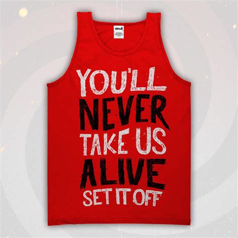 Never Take Us Alive Red TankTop : EVR0 : MerchNOW - Your Favorite Band Merch, Music and More