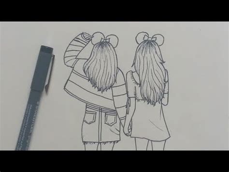 Easy Friendship Drawings In Pencil