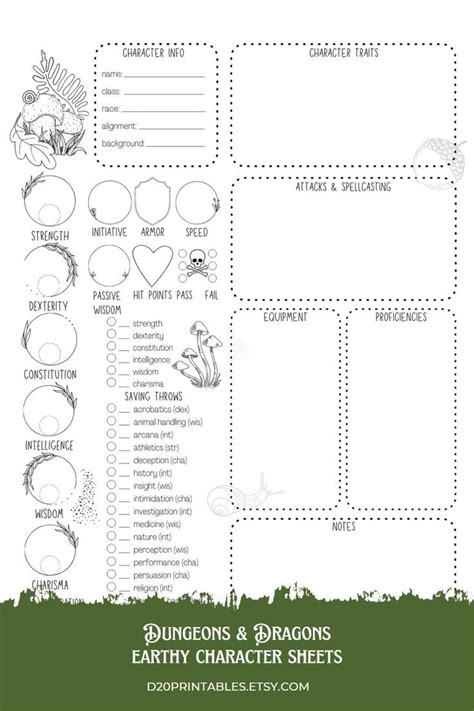 Dnd Druid, Dnd Character Sheet, Journal Pages Printable, Dnd Stats, Playing Character, D&d ...