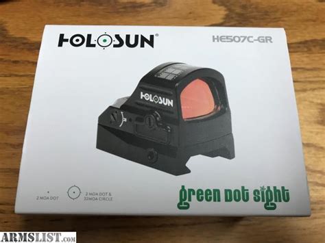 ARMSLIST - For Sale: Holosun 507C Green Dot V2