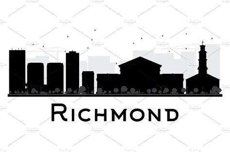 Richmond City Skyline Silhouette | Work Illustrations ~ Creative Market