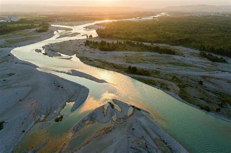 Venetto, Piave River, Aerial, Italy Digital Art by Andrea Pavan - Pixels