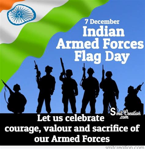 Indian Armed Forces Flag Day Poster - About Flag Collections