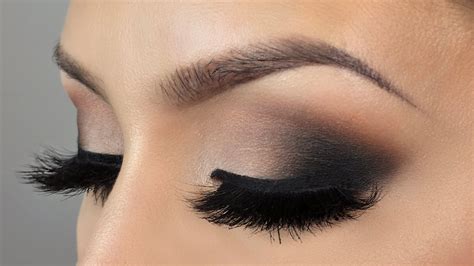 Affordable Neutral black smokey eye makeup tutorial - YouTube