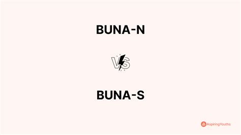 Difference between BUNA-N and BUNA-S