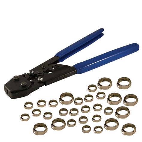 Aqua-Dynamic Crimp Tool Kit with 1/2-inch and 3/4-inch Stainless Steel Cinch Clamps | The Home ...