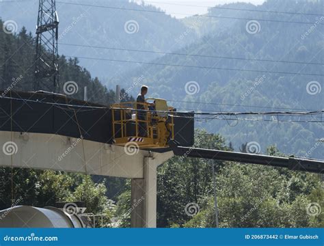 Crane Vehicle in Building Industry Editorial Photography - Image of ...