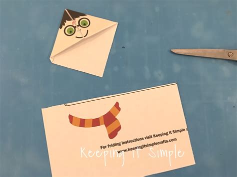 Harry Potter Corner Bookmark with Printable - Keeping it Simple