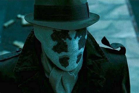 In Watchmen (2009) Rorschach wears a mask that looks like my parents ...