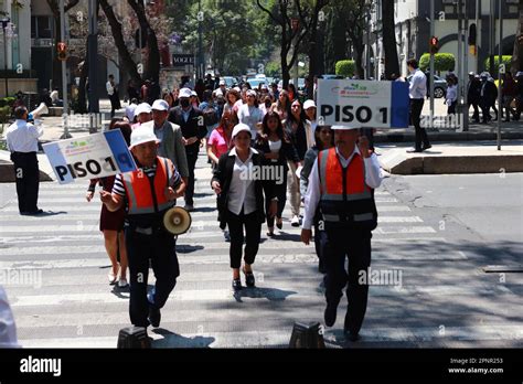 Mexico City, Mexico. 19th Apr, 2023. April 19, 2023 in Mexico City, Mexico: Civil protection ...