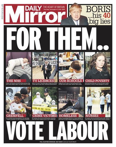 General election 2019: How The Sun, Daily Mail, Daily Mirror and other papers went all out to ...