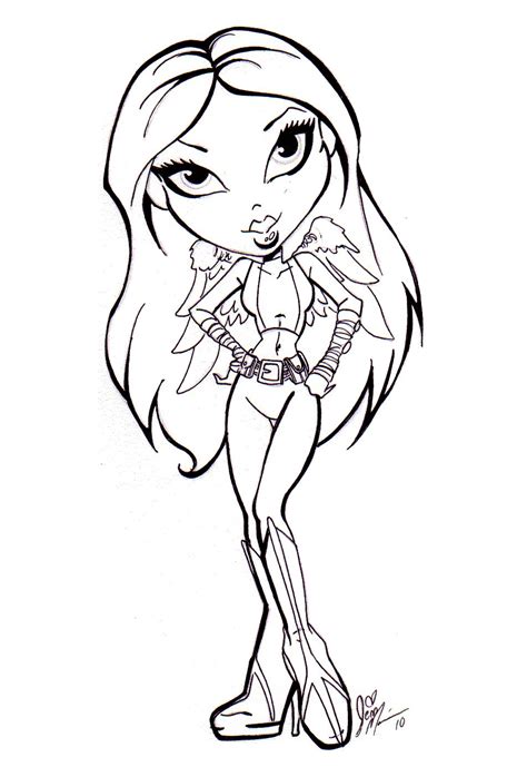 Bratz Printable Coloring Pages - Printable Templates