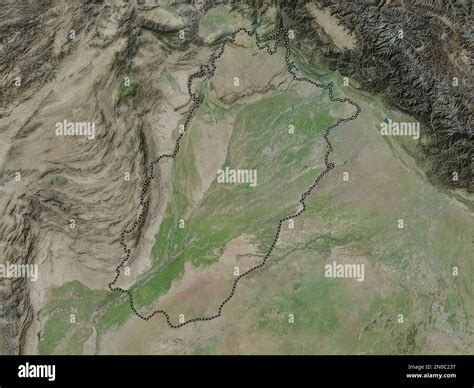 Punjab, province of Pakistan. High resolution satellite map Stock Photo ...