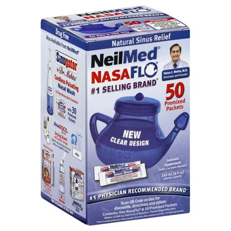 NeilMed NasaFlo Neti-Pot Nasal Rinse - Shop Sinus & allergy at H-E-B