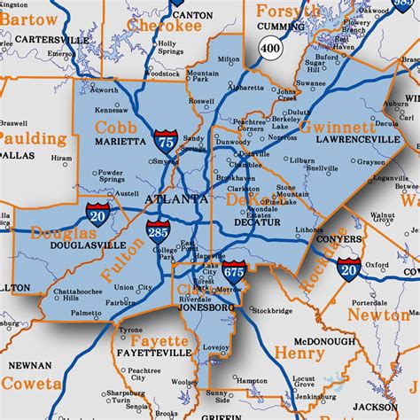 Atlanta Metro Rail Map