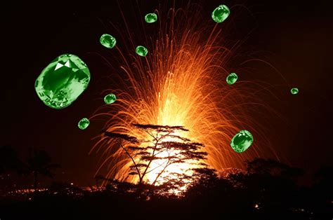 Hawaii volcano is now spitting out green gems