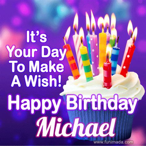 Happy Birthday Michael GIFs for Her - Download on Funimada.com