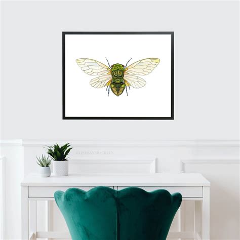 Cicada Art Print Cicada Art Insect Art Print Insect Art - Etsy