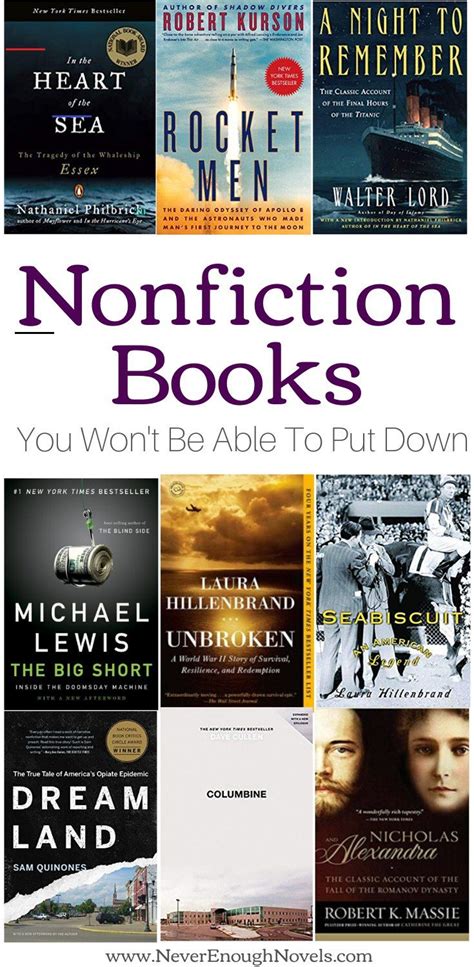 Nonfiction Books That Read Like Fiction | Never Enough Novels - #dolistsorbooks - A list of ...