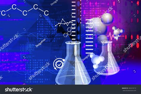 Science Experiments Abstract Background Stock Image Stock Illustration 303418172 | Shutterstock