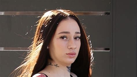 Pregnant Bhad Bhabie, 20, flaunts bare bump in bra and sweatpants outside $3M LA home with ...