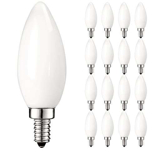 Luxrite LED Chandelier Light Bulbs, E12 Led Bulb Dimmable, 40 Watt ...