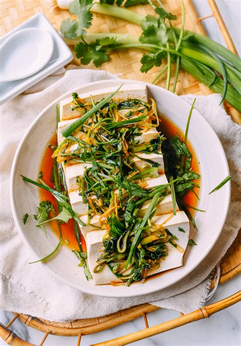 Cantonese-Style Steamed Tofu with Ginger & Scallions | The Woks of Life