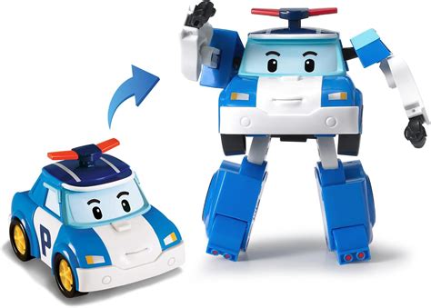 Buy Poli Robocar Poli Transforming Robot, 4 Transformable Action Toy ...