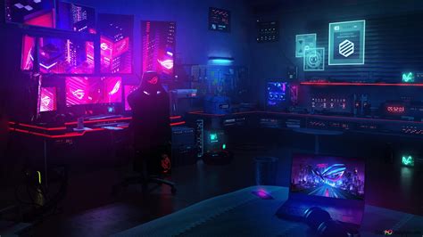 Asus ROG (Republic of Gamers) - Underground Hideout 4K wallpaper download