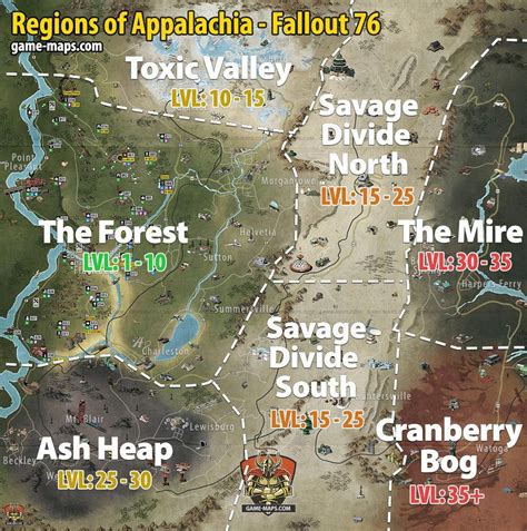 Fallout 76 Maps and Guide: Locations, Quests, and Secrets