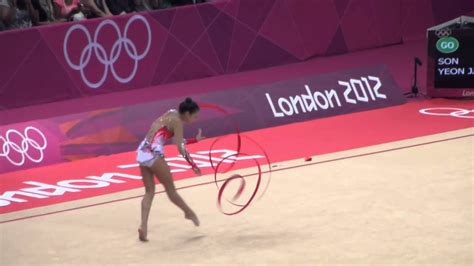 SON Yeon Jae London Olympics 2012 Individual Final Ribbon 손연재 - YouTube
