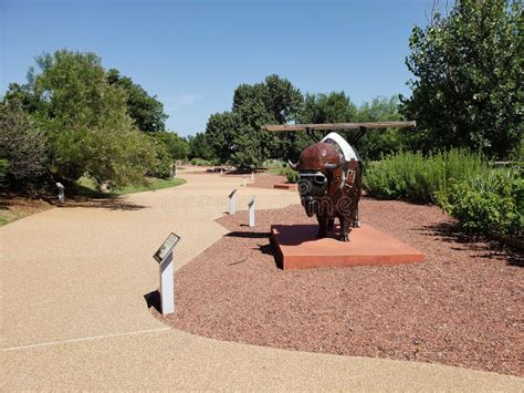 Outdoor Garden Around Oklahoma History Center Editorial Stock Image - Image of trees, travel ...